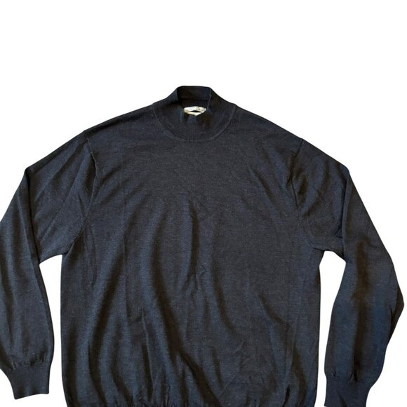Alfani Mens Extra Fine Italian Merino Wool Sweater Charcoal Gray Size XL - Picture 1 of 8